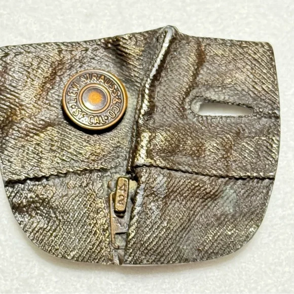 VIntage Bergamot Brass Works 1974 Levi's Jeans Bronze Belt Buckle Collectible - Picture 8 of 16